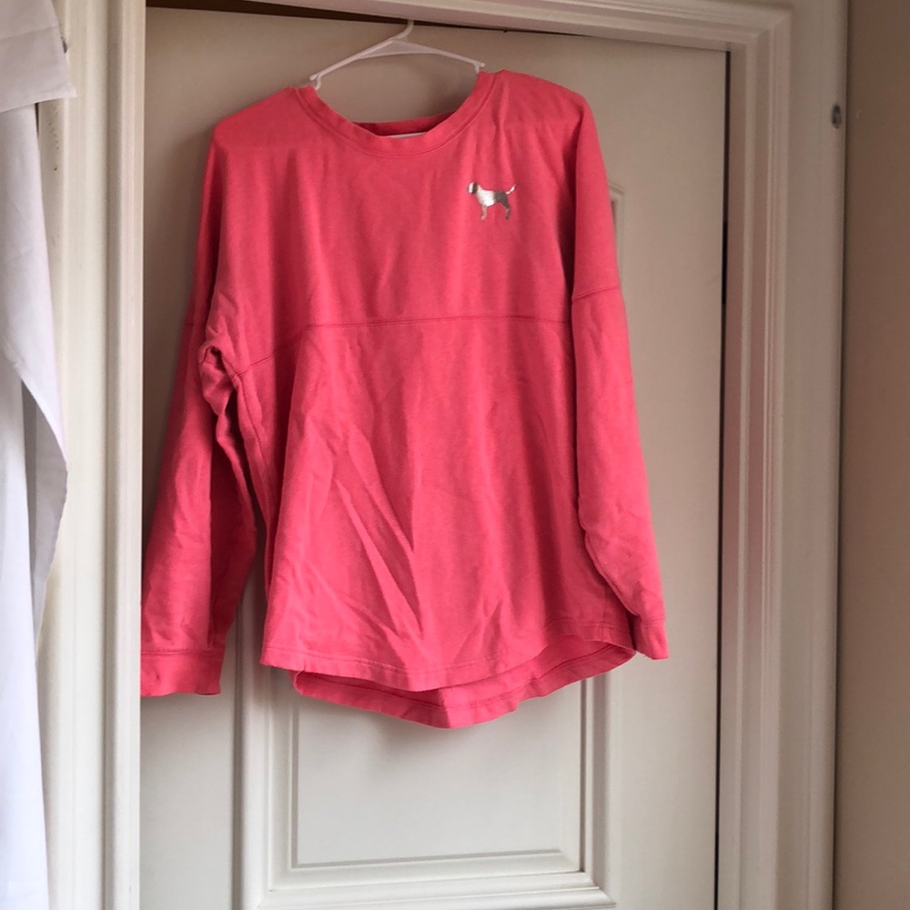 Long sleeved and comfortable pink sweater